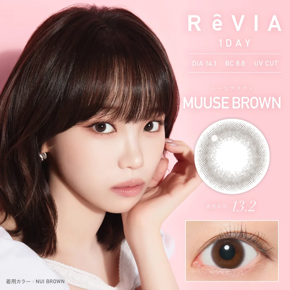 ReVIA 1day（レヴィア ワンデー）ムースブラウン