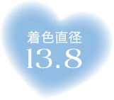 着色直径13.9