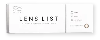 LENS LiST シリコーン 1day カラーコンタクトレンズ