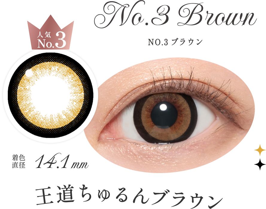 NO.3ブラウン 王道ちゅるんブラウン