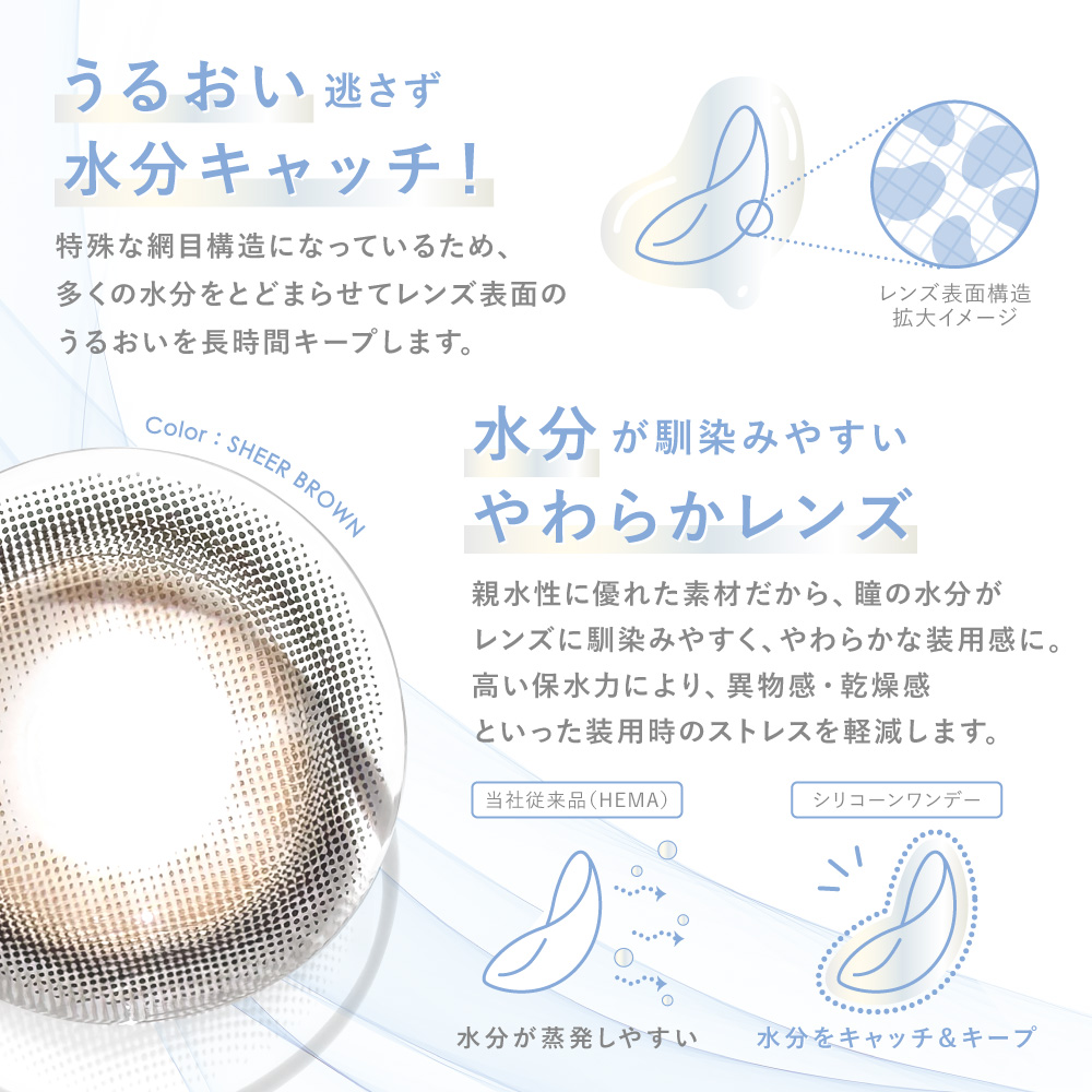 LENS LiST シリコーン 1day モカグレー 10枚入り レンズリスト