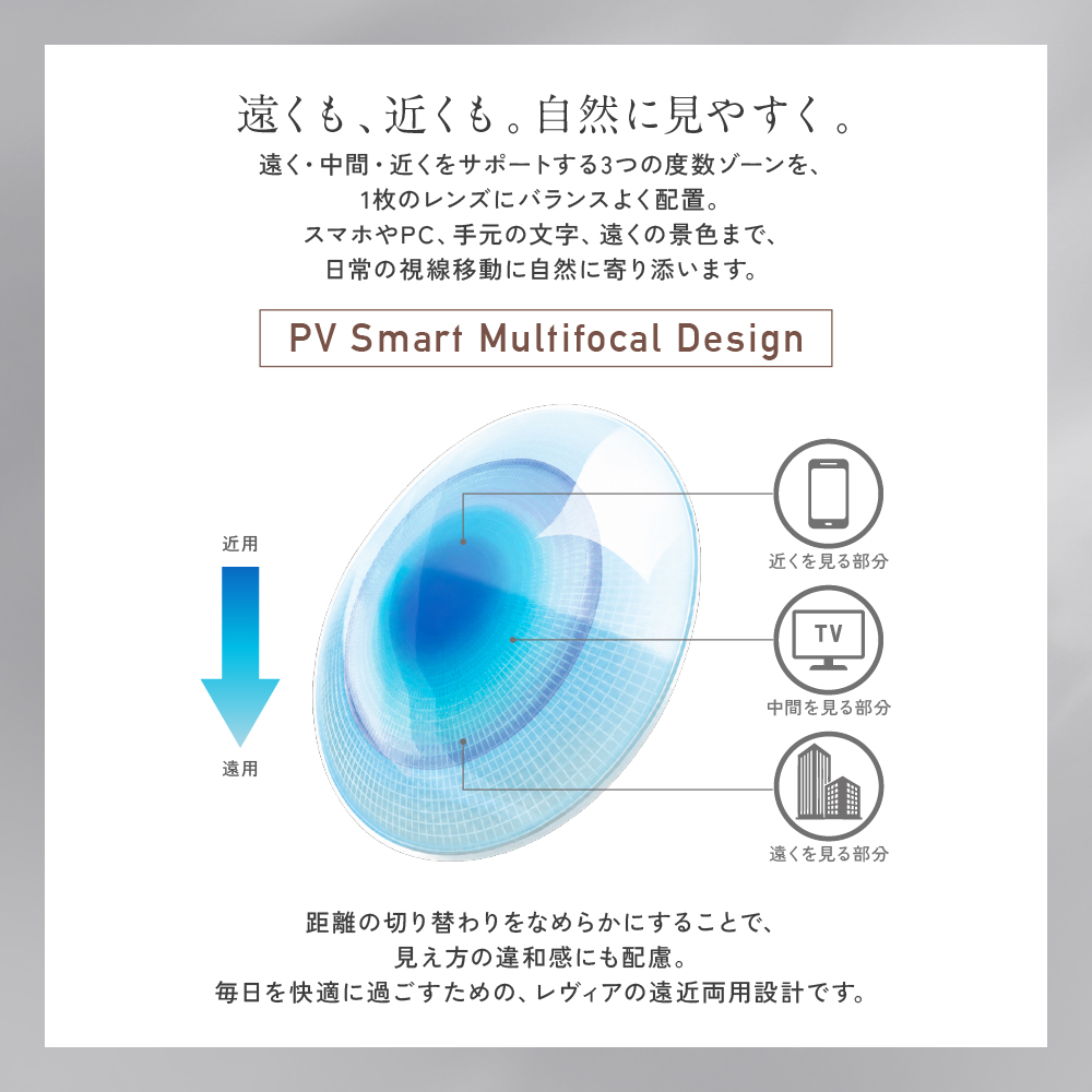 遠近両用】ReVIA MULTIFOCAL 1day COLOR シアーセーブル 10枚入り