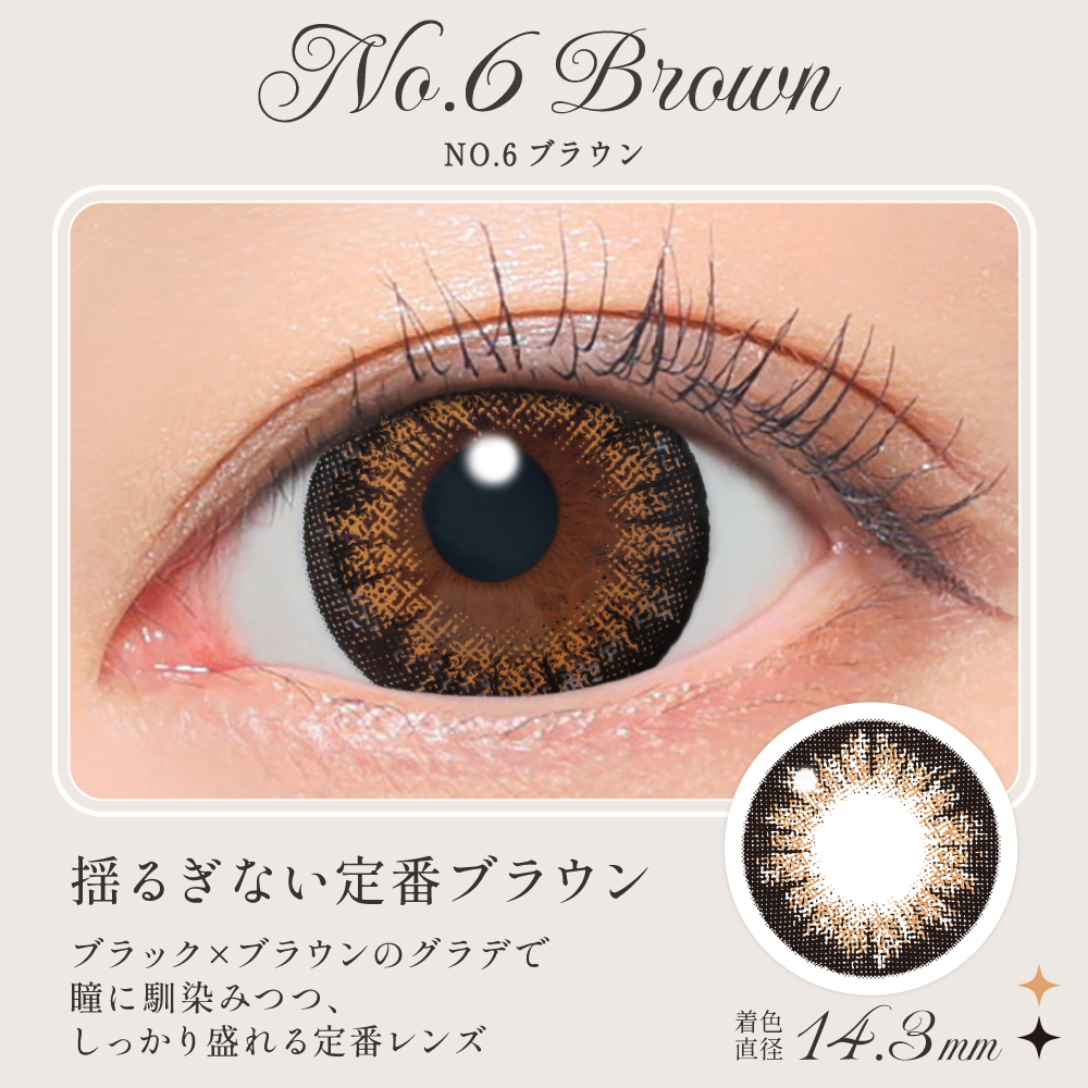 secret candymagic 1day NO.6ブラウン 20枚入り シークレット