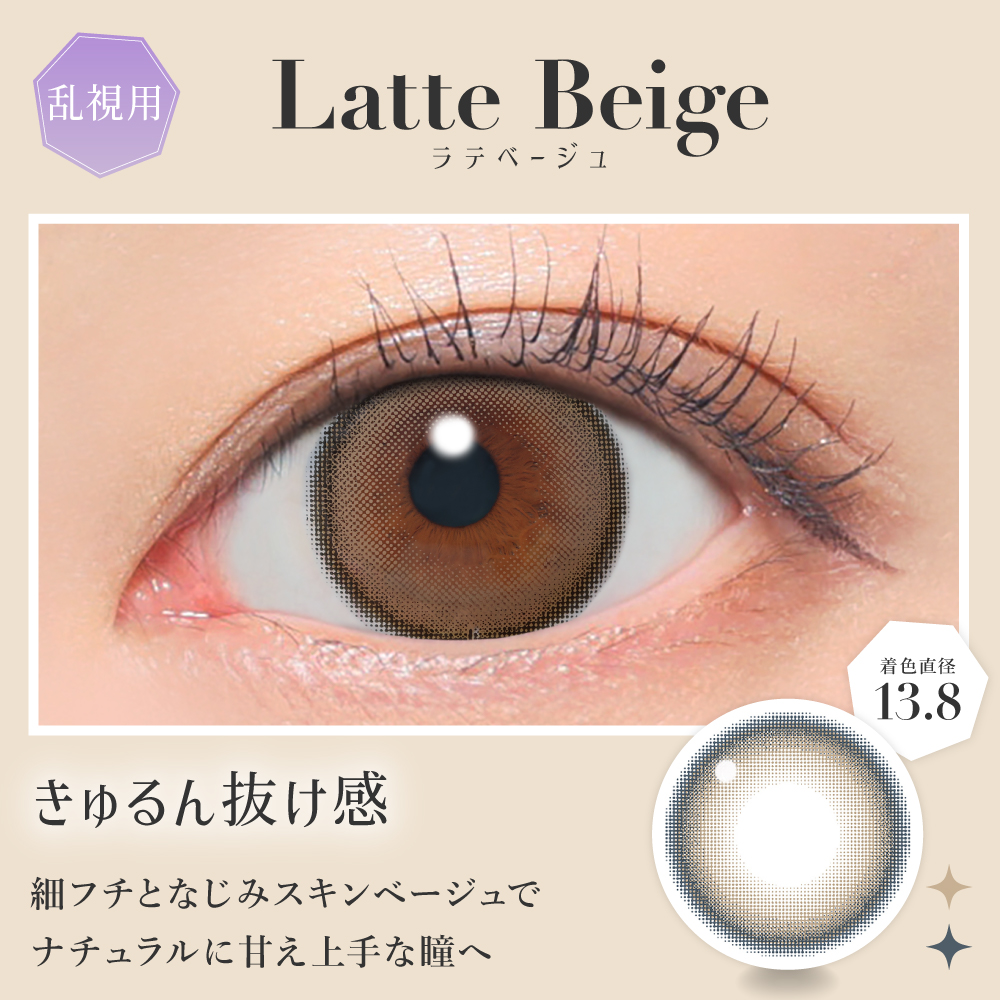 secret candymagic TORIC 1month ラテベージュ 乱視用 度あり 度なし 1